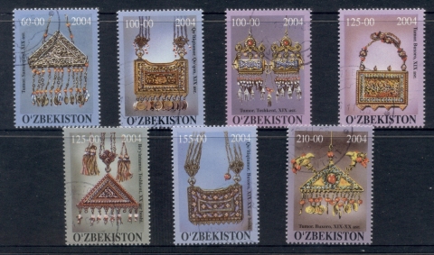 Uzbekistan-2004-Jewelry-of-the-19th-20th-Centuries-CTO