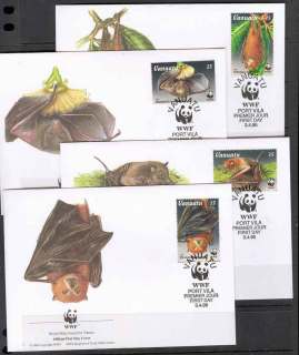 Vanuatu-1996 WWF Vanuatu Fruit Bats FDC