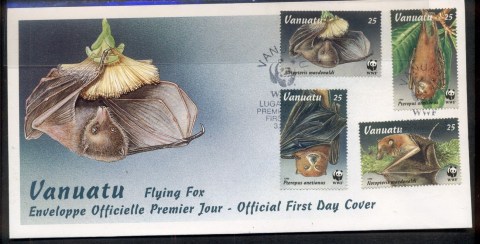 Vanuatu-1996-WWF-Vanuatu-Fruit-Bats-FDC