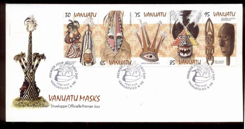 Vanuatu-1998-Vanuatu-Masks-FDC