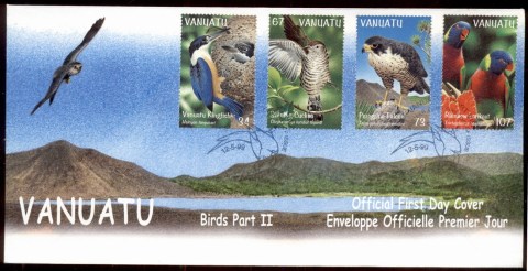 Vanuatu-1999-Birds-ptII-FDC