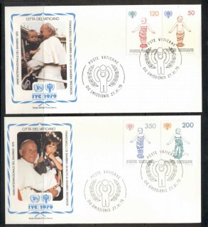 Vatican-1979-IYC-International-year-of-the-Child-2x-FDC