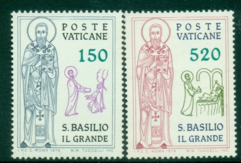Vatican-1979-The-1600th-Anniversary-of-the-Death-of-the-Saint-Basilio-MUH