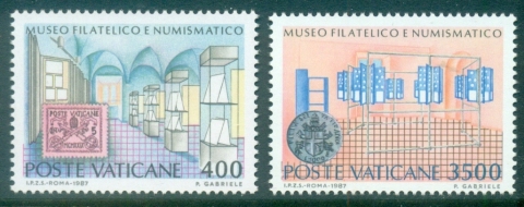 Vatican-1987-Inauguration-of-the-Philatelic-Numismatic-Museum-MUH