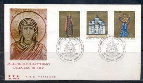 Vatican-1988-Baptism-of-the-Rus-of-Kiev-FDC