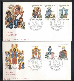 Vatican-1988-Marian-Year-2x-FDC