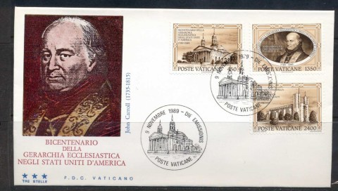 Vatican-1989-Ecclesiastical-Heirarchy-in-the-US-FDC