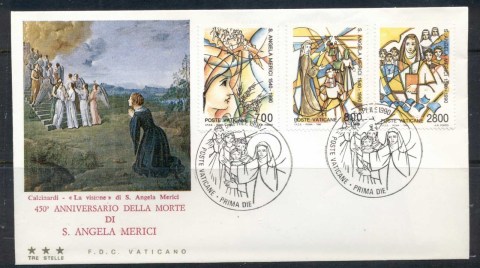 Vatican-1990-St-Angela-Merici-FDC