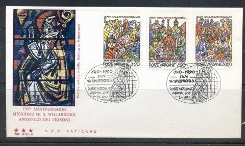 Vatican-1990-St-Williborod-FDC