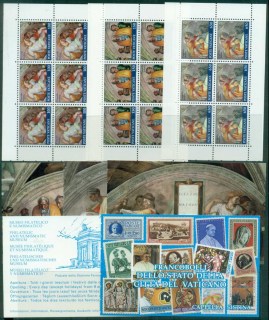 Vatican-1991-Paintings-of-the-Sistine-Chapel-Expanded-booklet-MUH