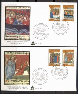 Vatican-1997-Illustrations-of-Christs-Miracles-2x-FDC