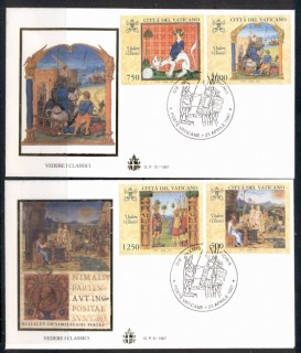 Vatican-1997-Looking-at-the-Classics-Museum-Exhibition-2x-FDC