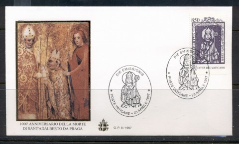 Vatican-1997-St-Adalbert-FDC