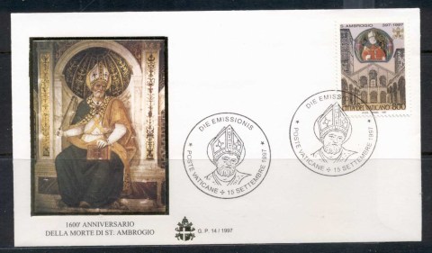 Vatican-1997-St-Ambrose-FDC