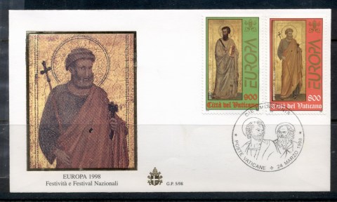 Vatican-1998-Europa-Feasts-of-Sts-Peter-Paul-FDC