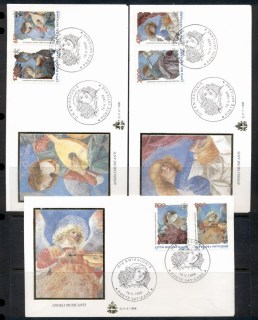 Vatican-1998-Frescoes-of-Angels-3x-FDC