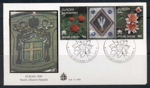 Vatican-1999-Europa-Flowers-FDC