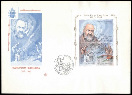 Vatican-1999-Padre-Pio-de-Pietrelcina-MS-XLFDC