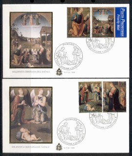 Vatican-1999-Xmas-2x-FDC