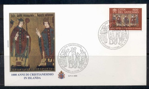 Vatican-2000-Christianity-in-Iceland-FDC