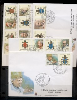 Vatican-2000-Popes-of-the-Holy-Years-5x-FDC