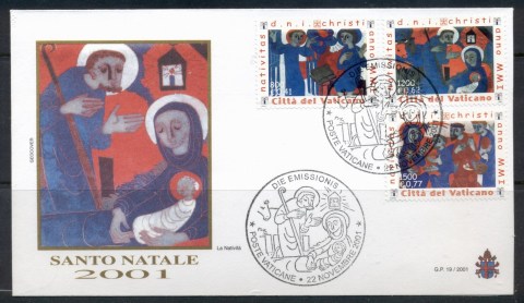 Vatican-2001-Xmas-FDC