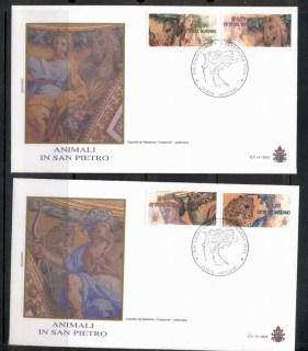 Vatican-2003-Animals-in-Vatican-basilica-Art-2x-FDC