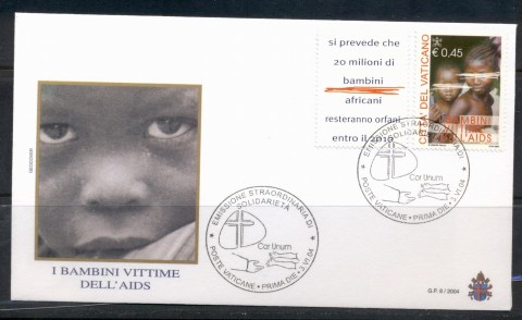 Vatican-2004-Children-AIDS-Victims-FDC