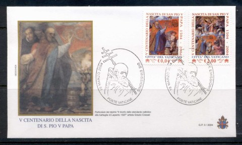 Vatican-2004-St-Pius-FDC