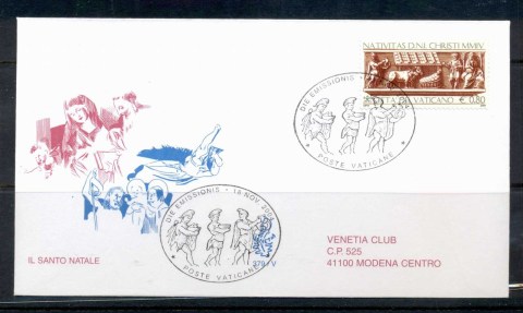 Vatican-2004-Xmas-FDC