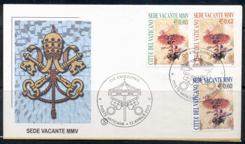 Vatican-2005-Arms-of-St-Peter-papal-Chemberlains-Isnignia-FDC