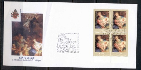 Vatican-2005Xmas-Booklet-pane-FDC