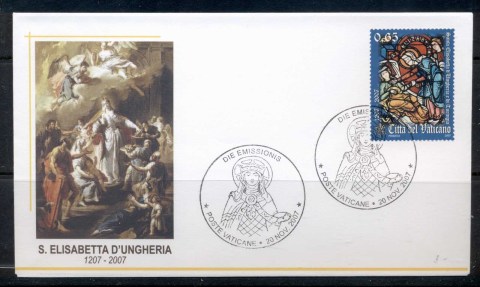 Vatican-2007-St-Elizabeth-of-Hungary-FDC