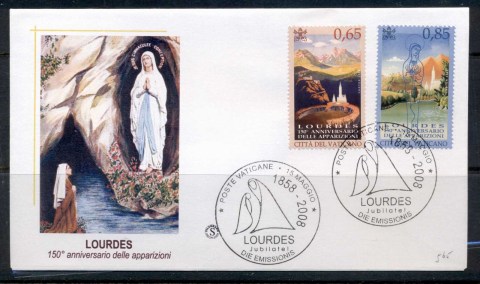 Vatican-2008-Lourdes-FDC