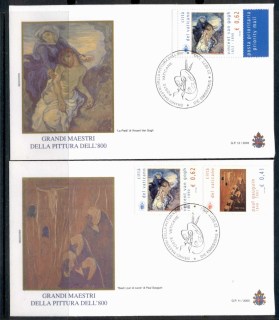 Vatican-2003-19th-Century-Artists-2x-FDC