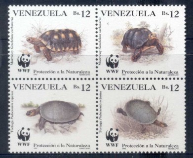 Venezuela-1992 WWF Red-footed Tortiose & River Turtle