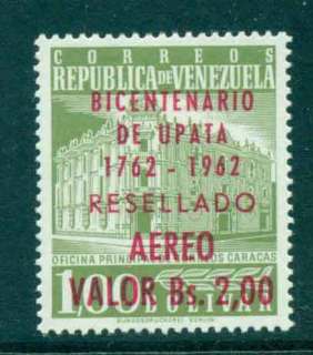 Venezuela-1962-Air-Mail-Caracas-Post-Ofice-Opt-Upata-MLH-Lot46863