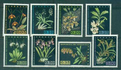 Venezuela-1962-Orchids-no-AirsMLH-Lot46872