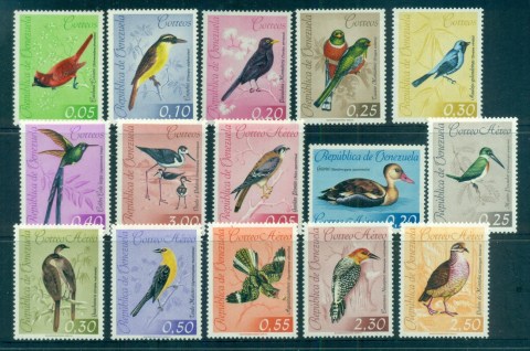 Venezuela-1962-Pictorials-Birds-MLH