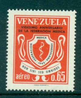 Venezuela-1965-Medical-Federation-Air-Mail-MUH-Lot46898