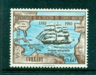 Venezuela-1966-Maritime-mail-Ship-MLH-Lot46879