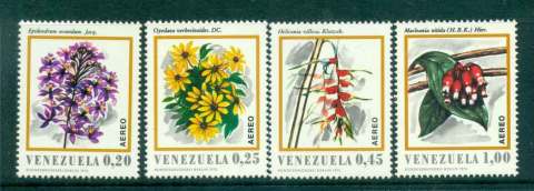 Venezuela-1970-Flowers-Air-Mail-MLH-Lot46915