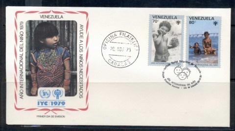 Venezuela-1979-IYC-International-year-of-the-Child-FDC