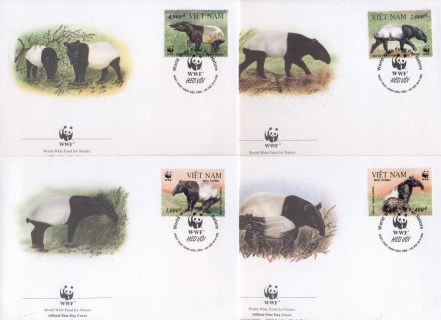 Vietnam-1995 WWF Asiatic Tapir FDC