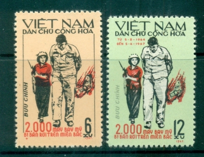 Vietnam-North-1967-2000th-US-Warplane-Shot-Down-MUH-lot83689