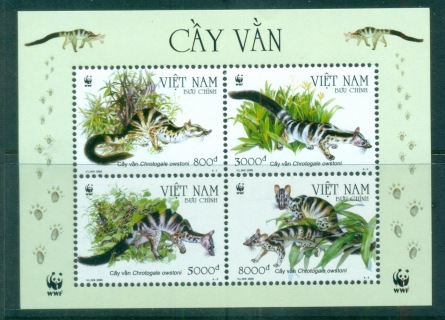 Vietnam-2005 WWF Owston\'s Banded Civet MS