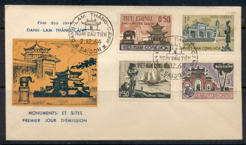 Vietnam-1964-Historic-Sites-Monuments-FDC