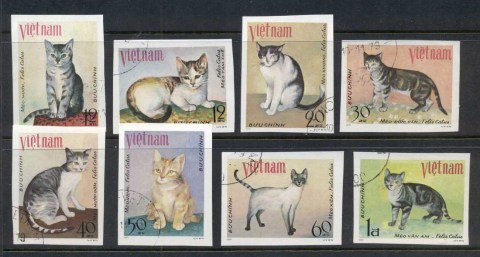 Vietnam-1979-Cats-IMPERF-CTO