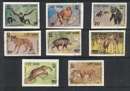 Vietnam-1981-Animals-from-National-Park-IMPERF-CTO