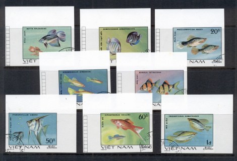 Vietnam-1981-Ornamental-Fish-IMPERF-CTO